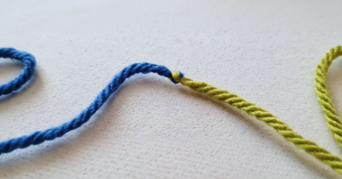 Come unire due fili all'uncinetto