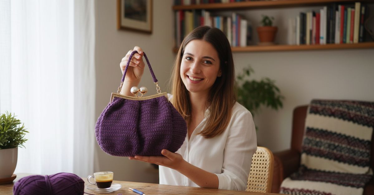 Borsa Pasticcino all'uncinetto il tutorial passo passo per un look di tendenza