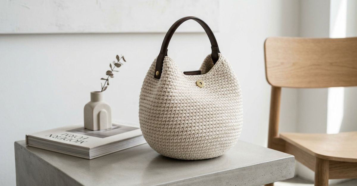 Borsa a uovo uncinetto tutorial una forma originale e geometrica da sfoggiare subito
