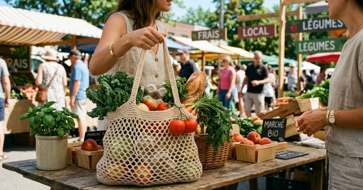 Borsa di rete uncinetto tutorial la shopper ecologica e leggera per la spesa quotidiana