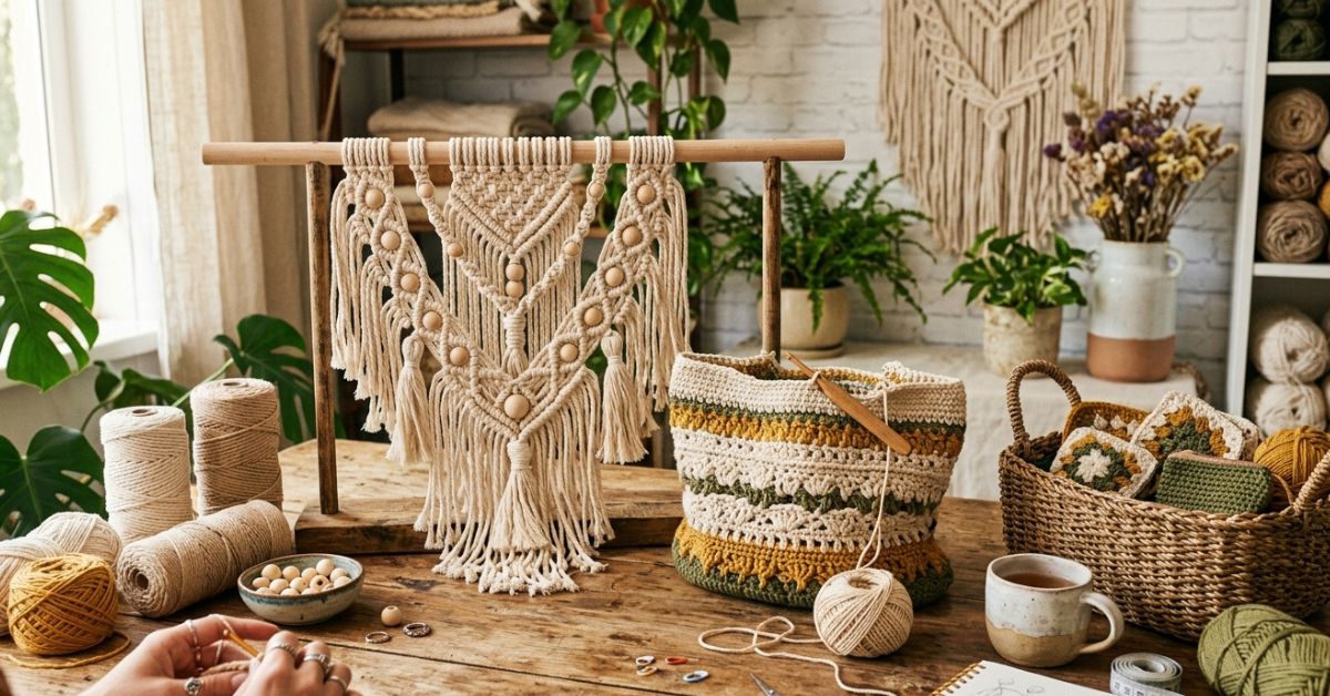 Borsa macramè uncinetto tutorial unisci le due tecniche per un effetto boho chic unico