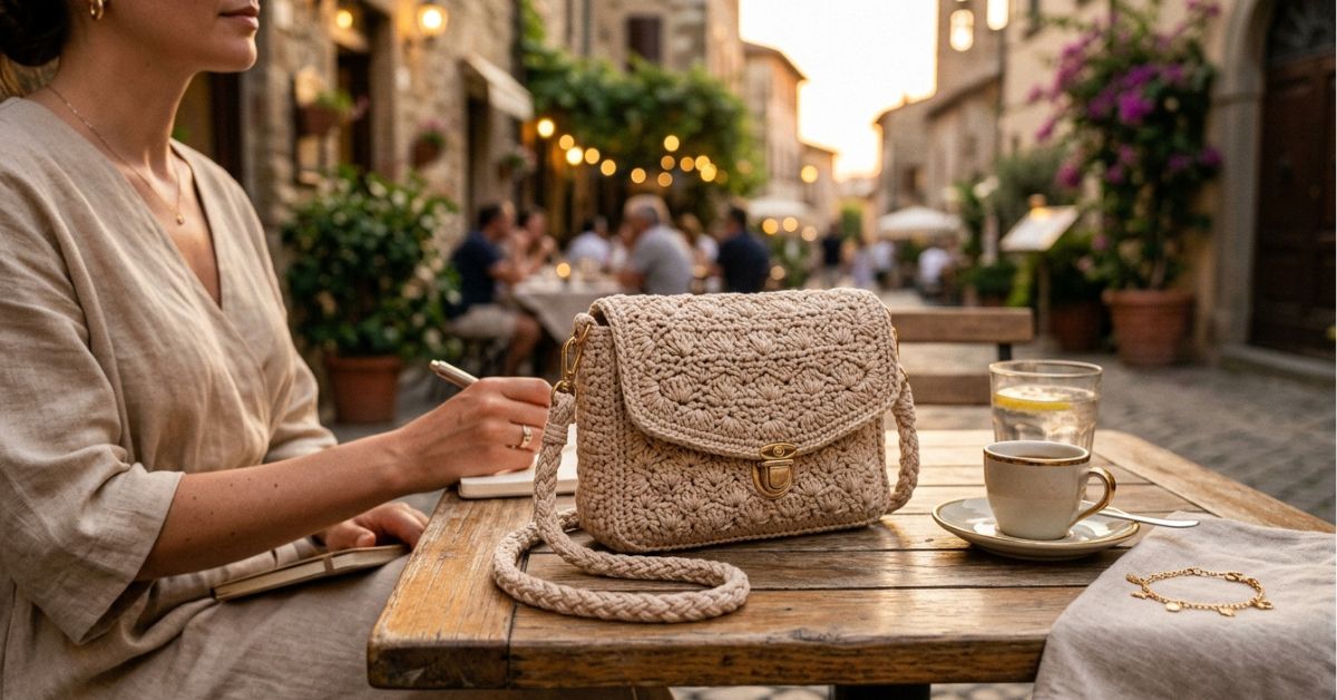 Borsa mezzaluna uncinetto tutorial segui la tendenza dellanno con questa forma di moda