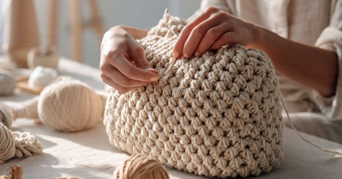 Tutorial borsa uncinetto con chiusura clic clac segreti per cucire il metallo al filato