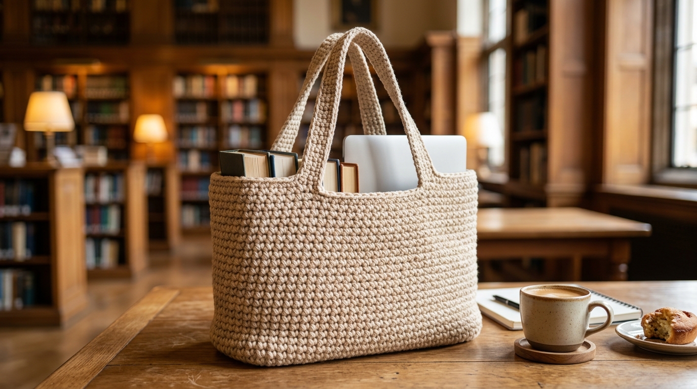 Borsa tote uncinetto tutorial: la classica borsa da spesa robusta da fare in un weekend